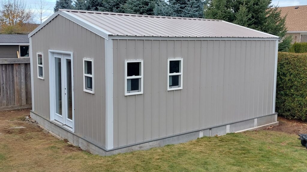 Customer completed steel building project near Port Elgin Ontario